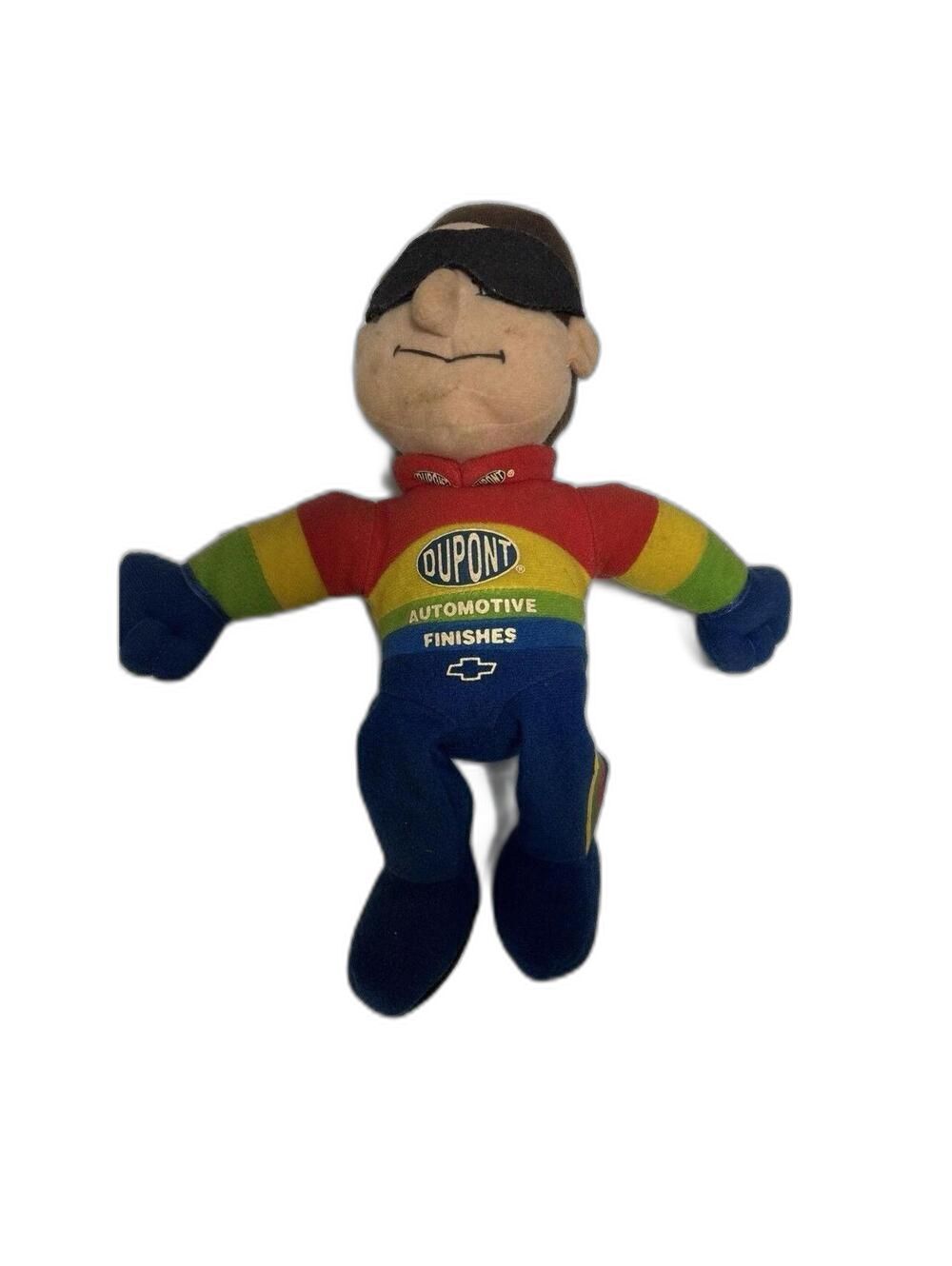 Vintage Jeff Gordon #24 CoolBeans Racing Driver Plush Nascar DuPont Doll Toy
